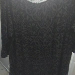 Half sleeve top scooped neck line